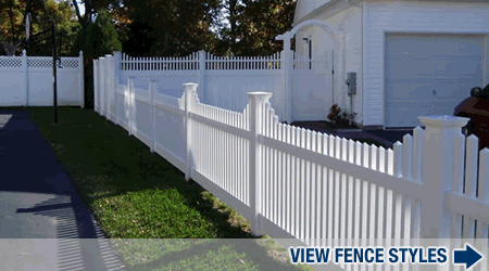 PVC Picket Fence Sales and Installations throughout Long Island, New York and the Tri-State Area.