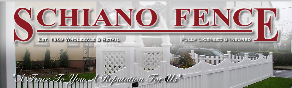PVC Fence Sales and Installation. Schiano Fence is located in Queens New York. Servicing the Tri-State area since 1969.