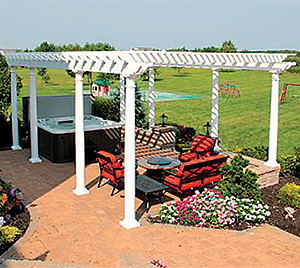 PVC Arbors and PVC Pergola sales and installation, New York, Long Island, Queens, Tri-State.
