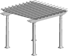 10' X 10' Pergola Kit sales and installation, New York, Long Island, Queens, Tri-State.