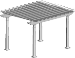10' X 12' Pergola Kit sales and installation, New York, Long Island, Queens, Tri-State.