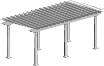 10' X 20' Pergola Kit sales and installation, New York, Long Island, Queens, Tri-State.