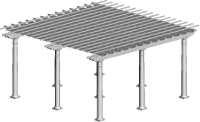 16' X 16' Pergola Kit sales and installation, New York, Long Island, Queens, Tri-State.