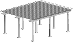 16' X 20' Pergola Kit sales and installation, New York, Long Island, Queens, Tri-State.