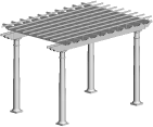 8' X 10' Pergola Kit sales and installation, New York, Long Island, Queens, Tri-State.