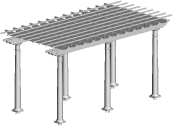 8' X 16' Pergola Kit sales and installation, New York, Long Island, Queens, Tri-State.