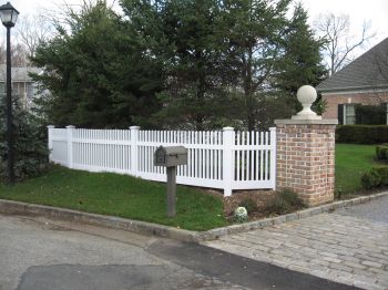 Hampton Straight PVC Fence #2