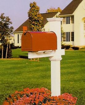 Suburban PVC Mail Post