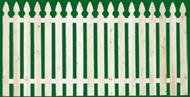 101 Spaced Picket Fence Panels