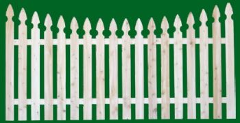 102 Spaced Picket Fence Panels