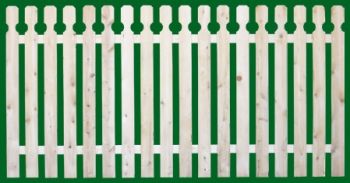 110 Spaced Picket Fence Panels