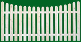 112 Spaced Picket Fence Panels