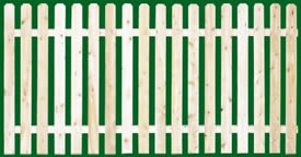 350 Spaced Picket Fence Panels