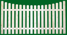 352 Spaced Picket Fence Panels