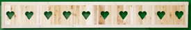 400H-1Hearts Wood Fence Toppers