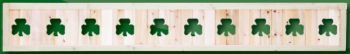 400S-1 Shamrock Wood Fence Toppers