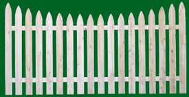 402 Spaced Picket Fence Panels