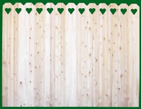 502H Solid Wood Fence Panels