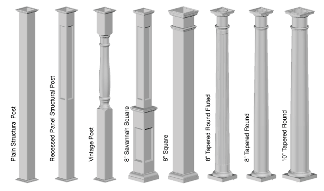 Vinyl Pergola Posts and Columns