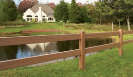 2-Rail Post & Rail with CertaGrain® Texture