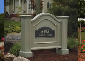 Nantucket PVC Address Sign